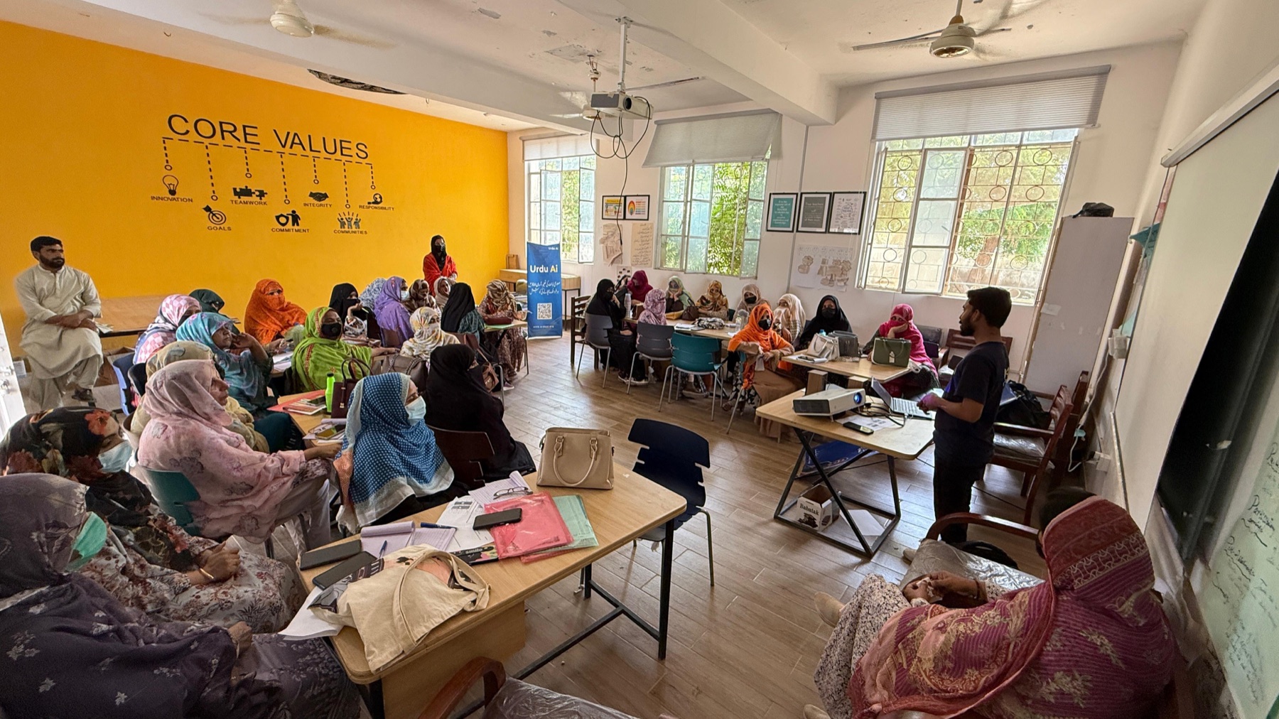 Women learn AI together